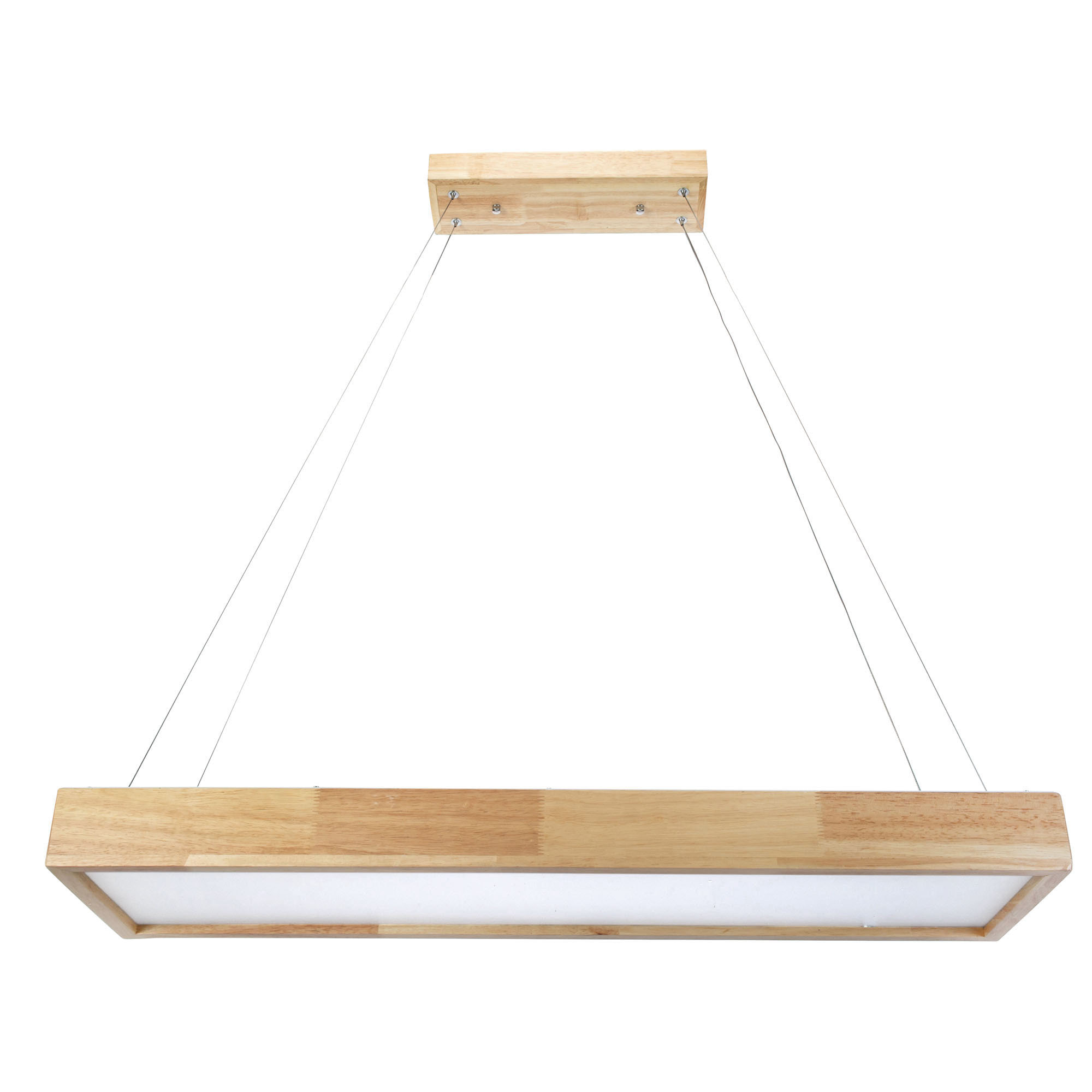 Forlight - Lámpara Colgante LED Eficiente Imitación Madera para Hogar, Diseño Moderno y Elegante, Luz 4000K, Material Resistente Madera y Policarbonato
