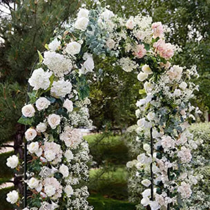 Arco Da Giardino Per Rose Piante Rampicanti Traliccio Pergolato Vite Decorazione Design Per Eventi Matrimoni Viali Metallo Verde Scuro 240x140x38 cm