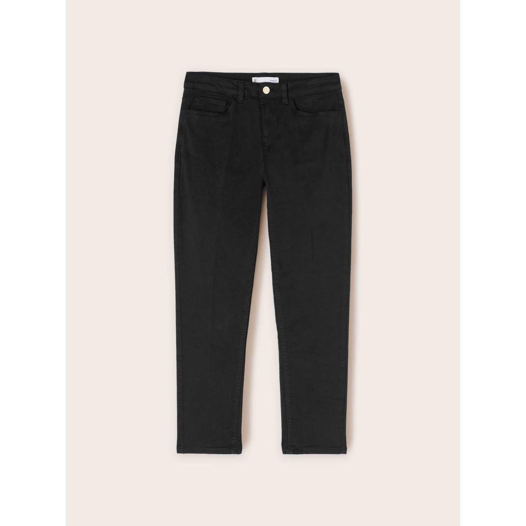 Motivi - Pantalón carrot Rianne de algodón - Negro