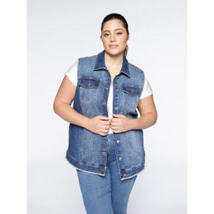 Fiorella Rubino - Gilet in denim - Blu