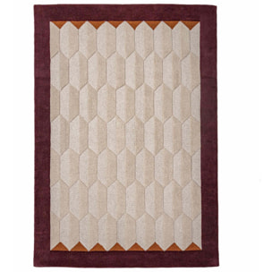 Tapis en laine à bordure APEX