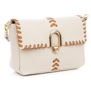 Basicò Borsa a mano Donna. Pella autentica Dollaro