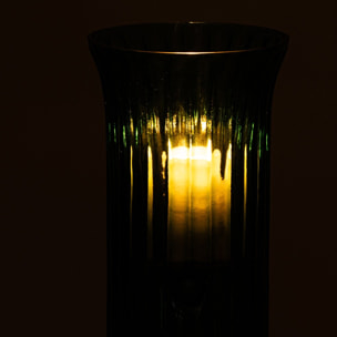 J-Line Chandelier - verre - turquoise - small