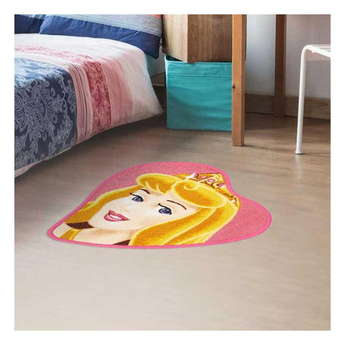 Tapis enfant Princesse Aurore, lavable en machine à 30°C