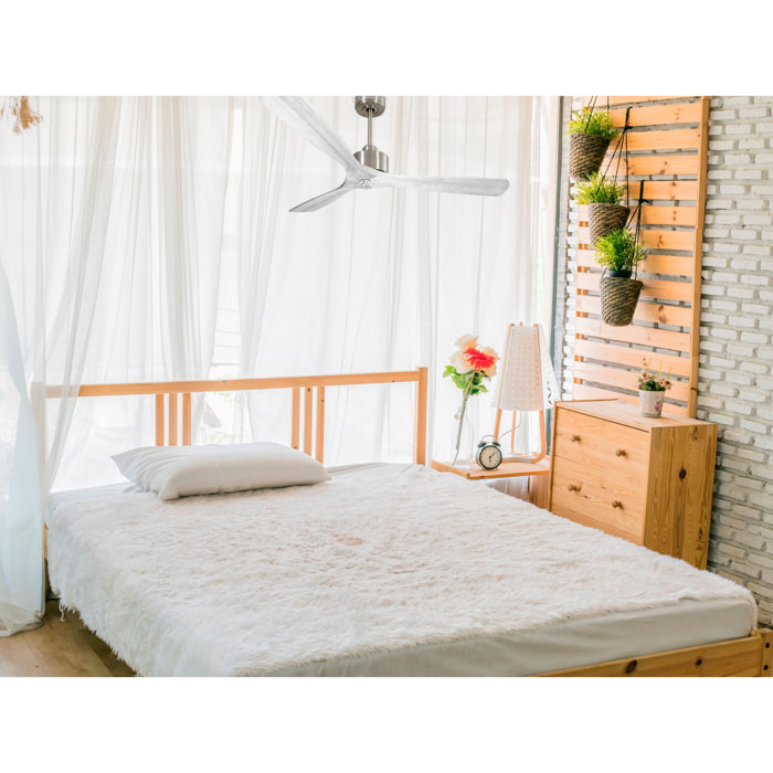 Ventilador de techo Modo Invierno/Verano Termostato Dimable Wifi Motor DC Techos Inclinados Mando a Distancia Luz tres tonos Hypersilence Memoria Vendible Shopify (AUTOMATICO) MadeiraD166C03LED65067 PURLINE