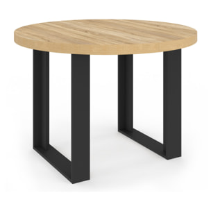 Table à manger ronde extensible Brixton Ø110-150cm