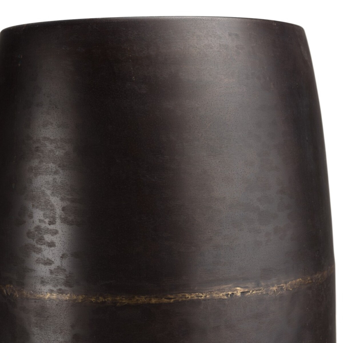 JOHAN - Vase largeur 30.5cm hauteur 52.5cm acier couleur bronze cuivré