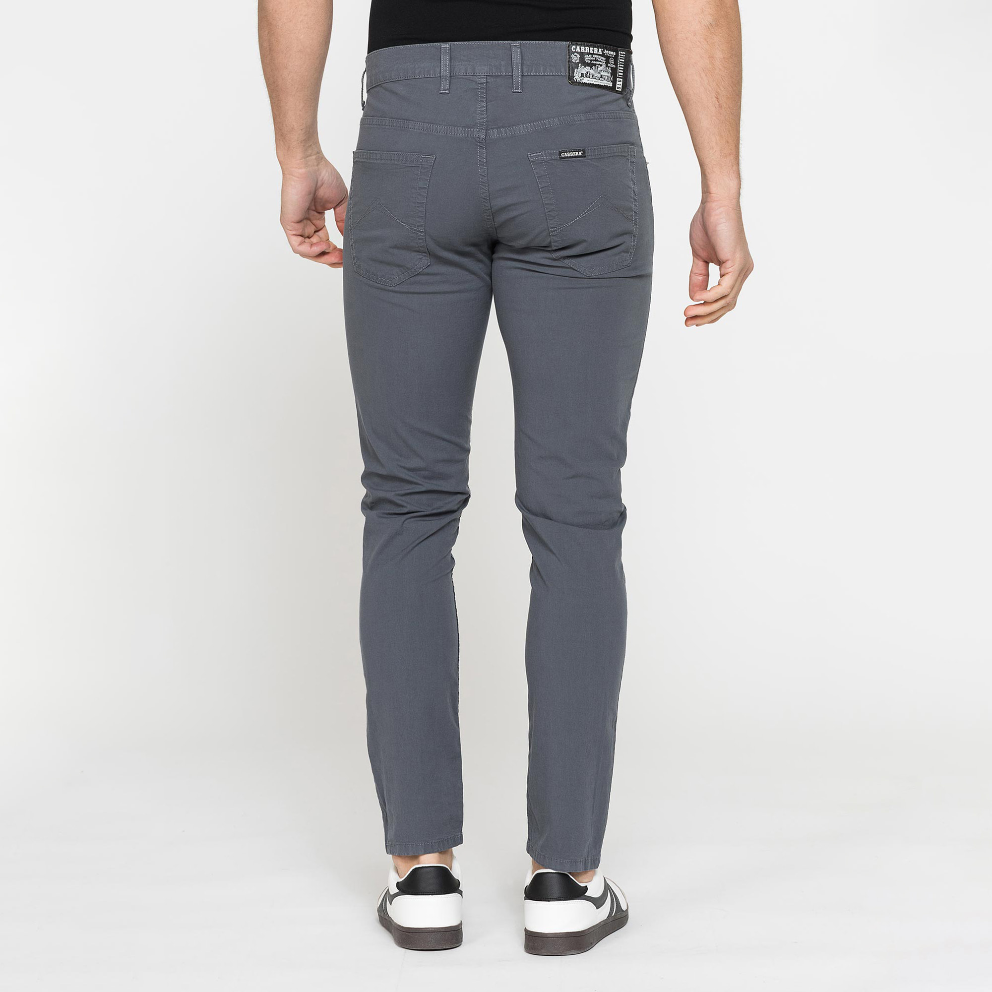 PANTALONE COLORATO DA UOMO IN COTONE STRETCH
