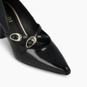 ZAPATOS DE SALÓN NEGROS GUMER-PI