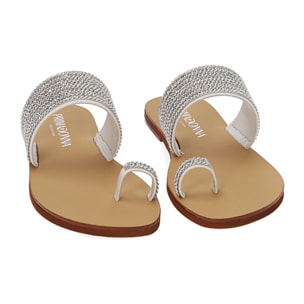 Ciabatte flat bianche