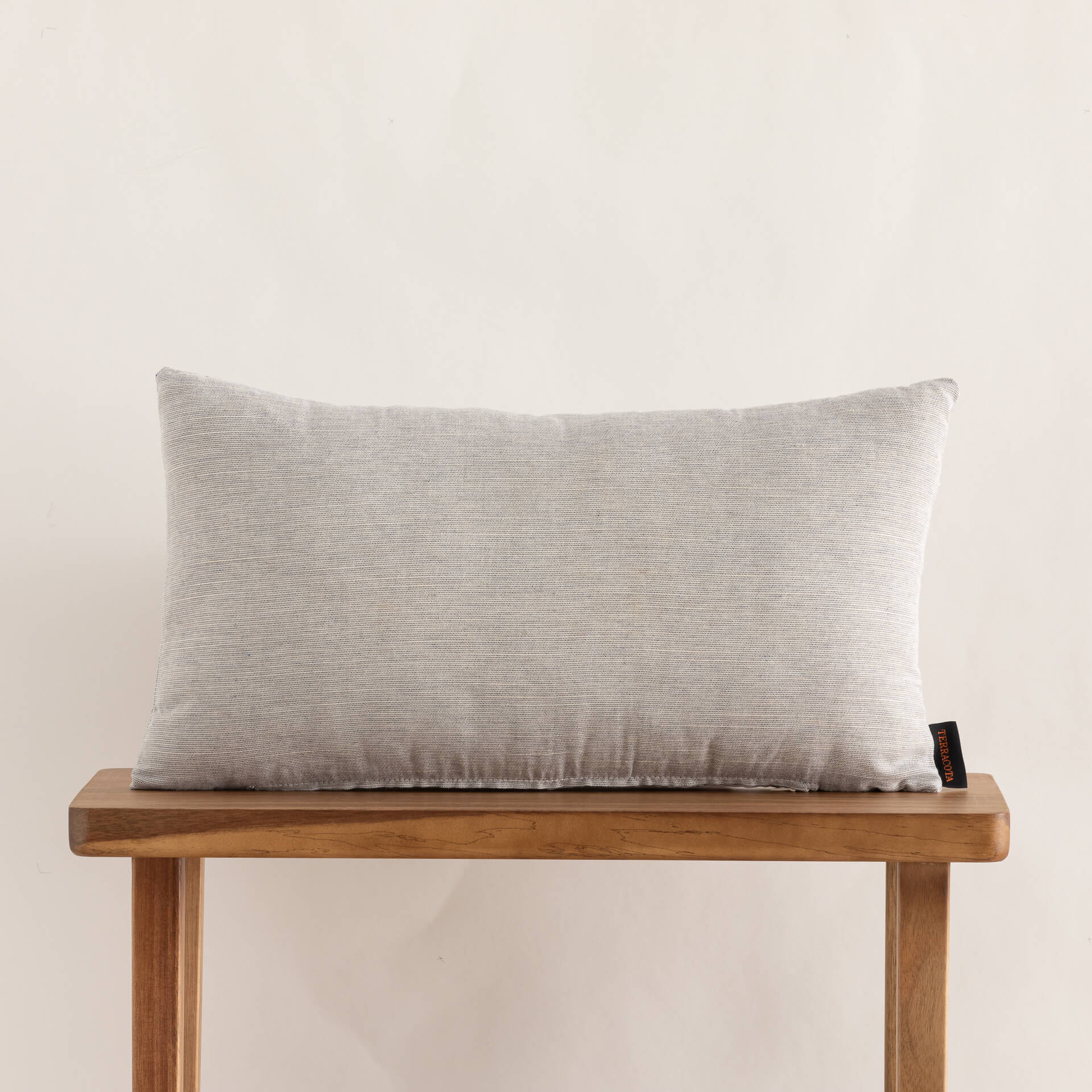 Housse de coussin jacquard 30x50 cm Elche Bleu