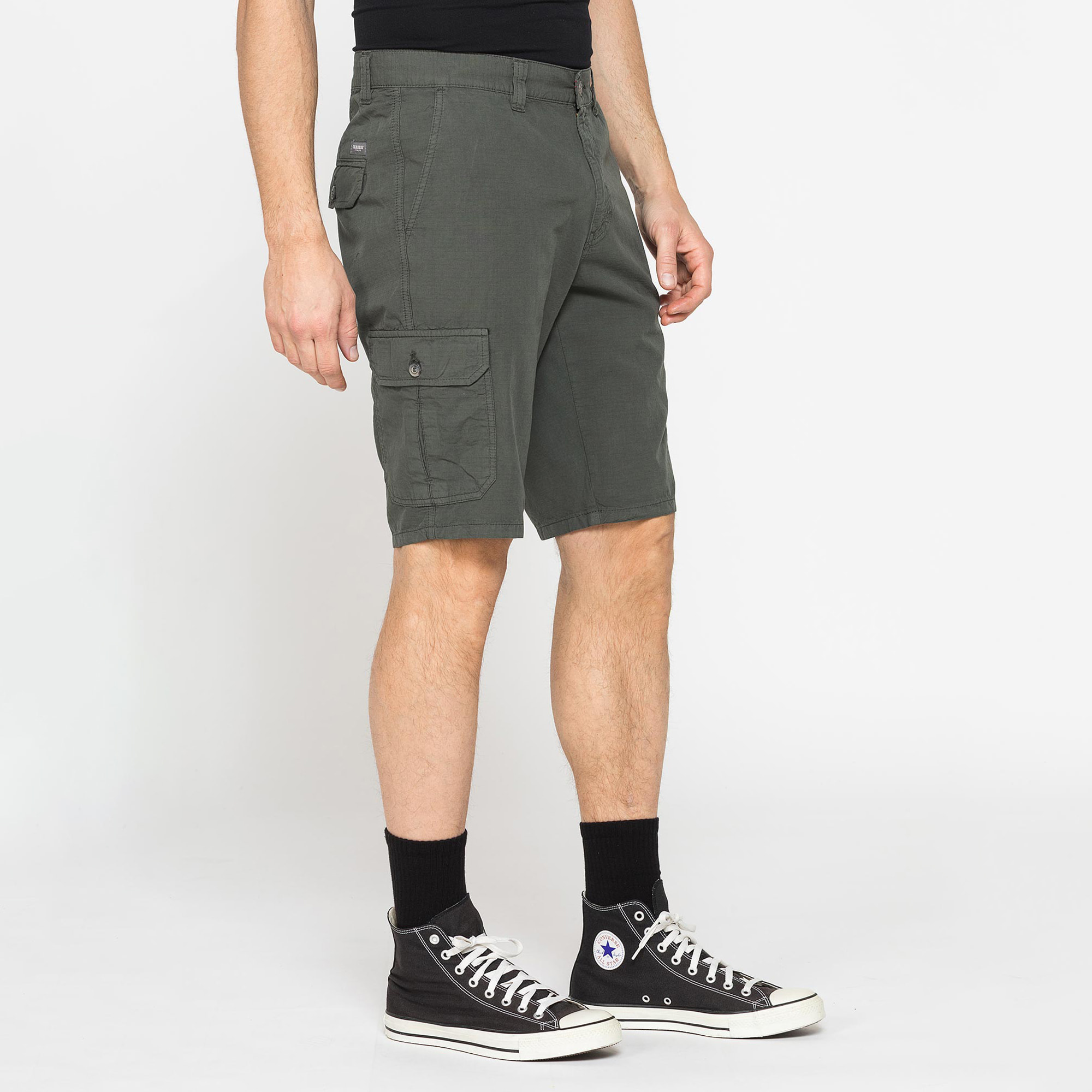BERMUDA TASCONATO IN LEGGERO RIPSTOP DI COTONE