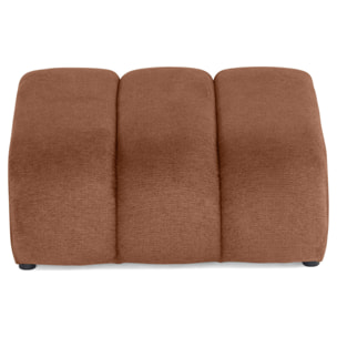 Debbie - pouf en tissu texturé - Terracotta