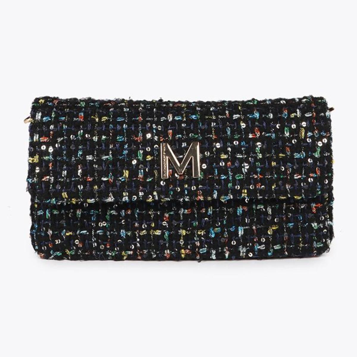 Borsa a Tracolla a Baguette in Tweed