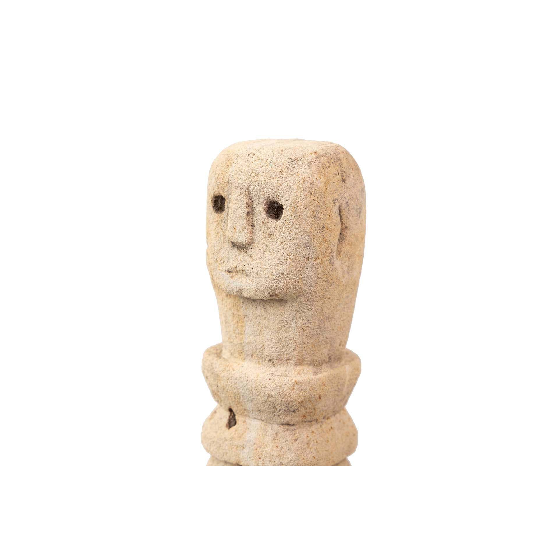 Set 3 Figuras Decorativas Beige 7x7x35, 7x7x40, 7x7x45 Cm