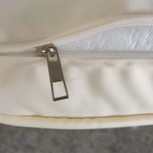 MALAKA - salon de jardin modulable 6 places en résine tressée - beige