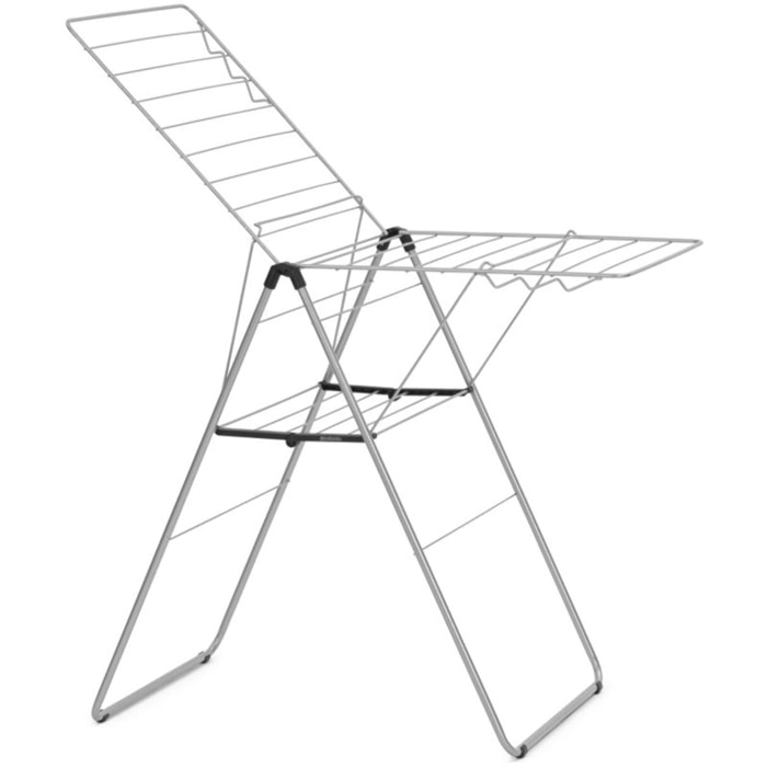 Etendoir à linge BRABANTIA Hang on 20m Metallic Grey