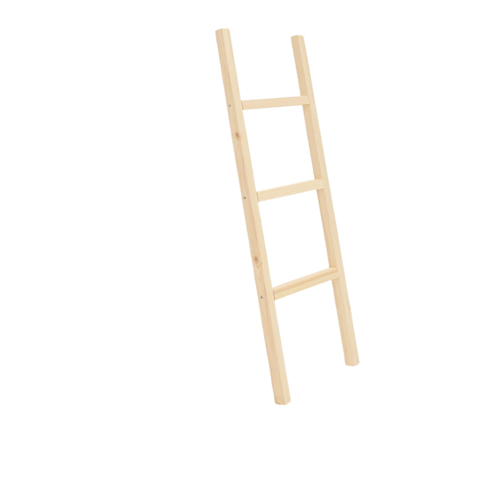 Échelle en bois massif ton naturel 118x41cm Hauteur: 118 Longueur: 41 Largeur: 3.5