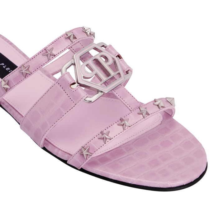 PHILIPP PLEIN Cocco Print Slides Stars Hexagon