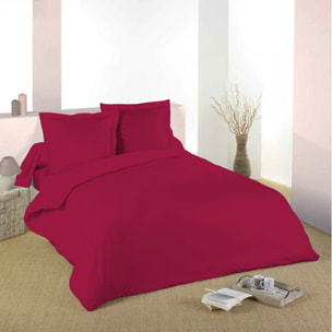 Housse de couette Rouge / 100% Coton / 57 Fils/cm²