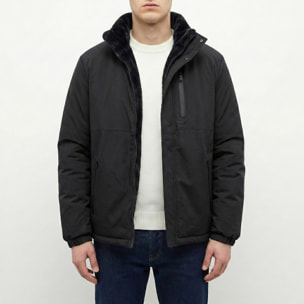 Giubbino double face fur+nylon