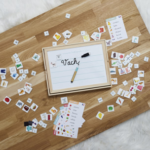 TABLEAU EN BOIS JE COMPRENDS LES LETTRES