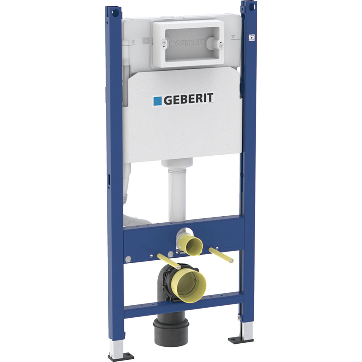 Pack WC Bati-support Geberit Duofix + WC sans bride Vitra S60 + Abattant SoftClose + Plaque Blanche (S60Geb3)
