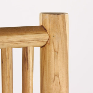 Sedia da esterno in teak riciclato con cuscino ecrù - Shein