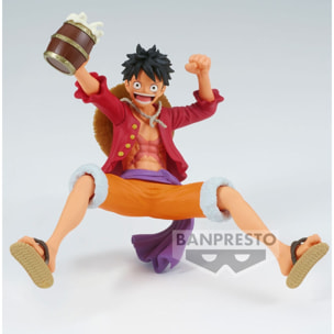 One Piece Figura Monkey D. Luffy "È un banchetto!!" 9 cm Banpresto