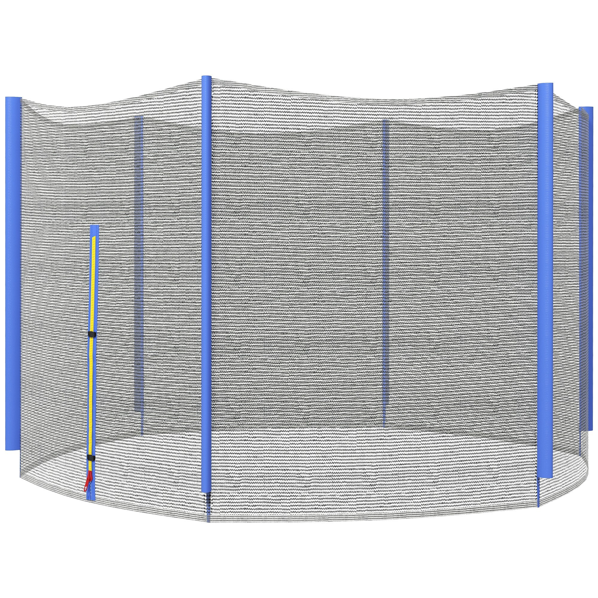Red de Seguridad para Cama Elástica Ø305 cm Red de Trampolín Redondo para Exterior Protectora para Cama Elástica de 6 Postes Rectos Azul