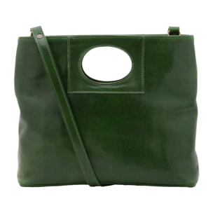 Borsa a tracolla da donna - Modello False - Vera pelle - 28.0 x 33.0 x 10.0 cm