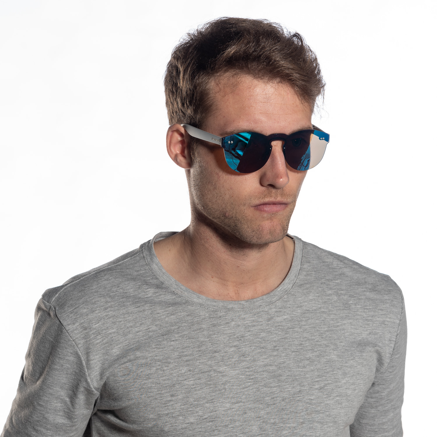 Gafas de sol PALO ALTO TALLIN - Plana revo azul cielo y brazo gris