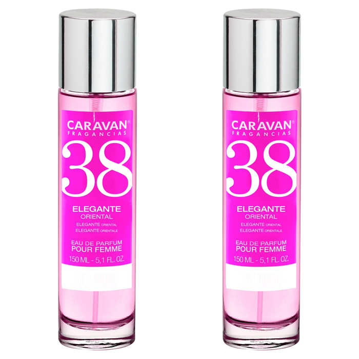 Caravan fragancias set de 2 frascos perfume de mujer nº38, de 150 ml