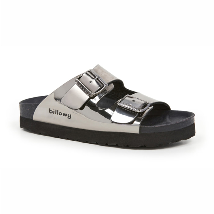 SANDALO CON ZEPPA BILLOWY GRIGIO