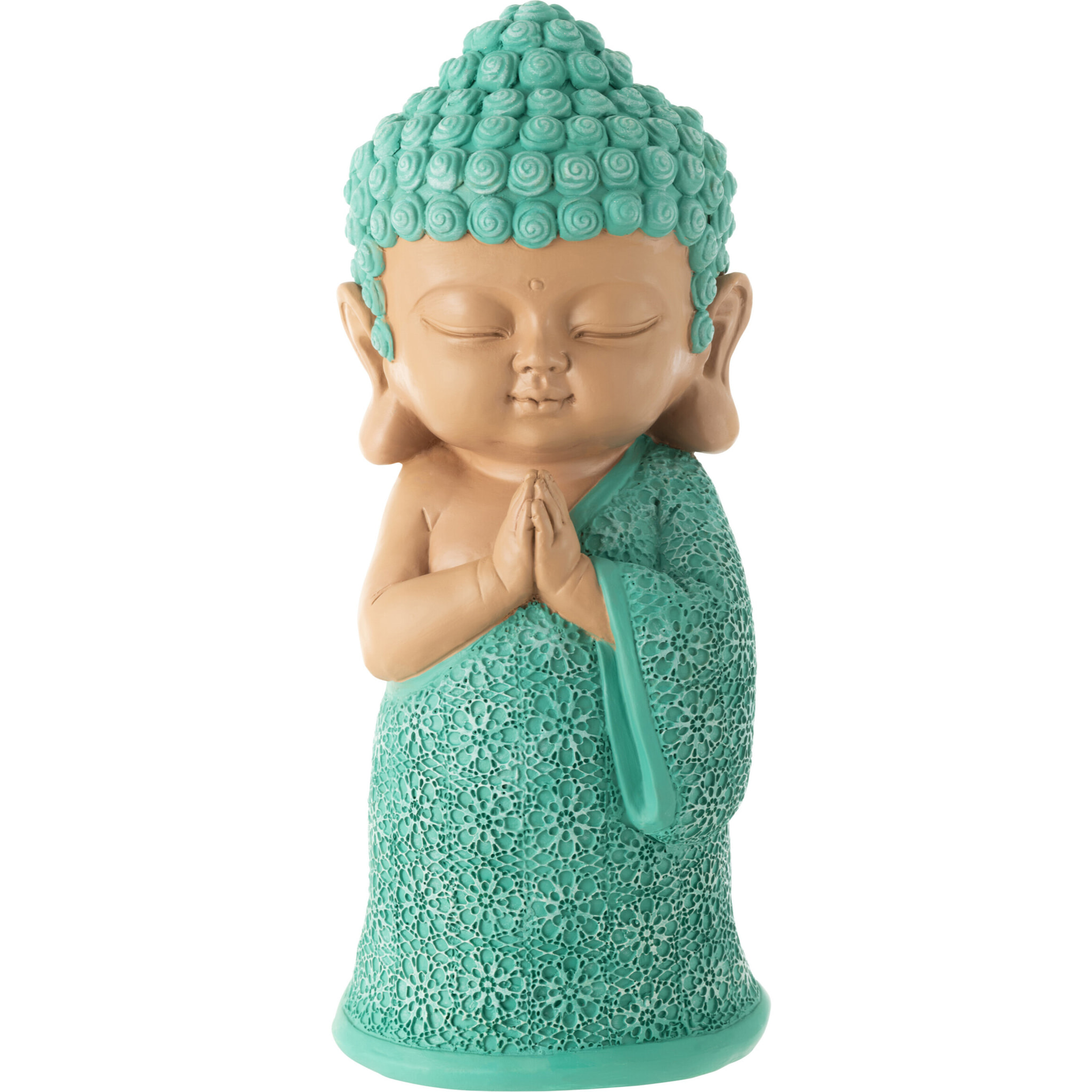 J-Line figurine Moine Prière - polyrésine - azur