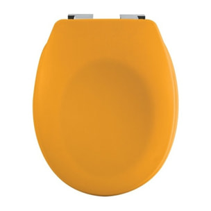 Abattant wc Thermo dur avec frein de chute NEELA Safran mat - Charnières ABS Chromé Spirella