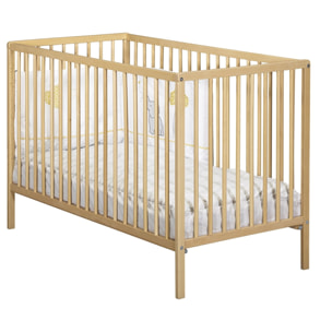 Lit bébé tout barreaux en bois