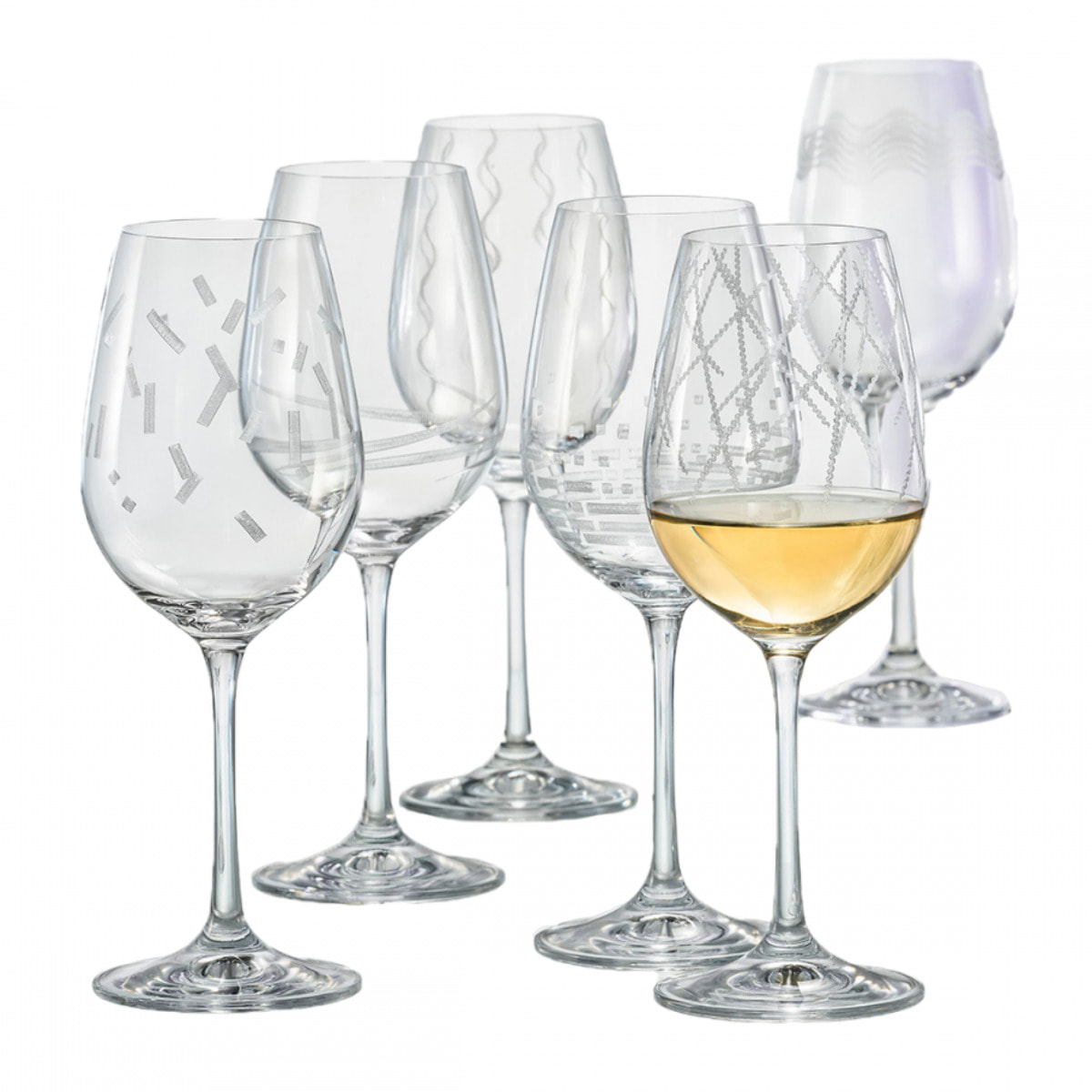 Set de 6 verres a vin 350ml tempo