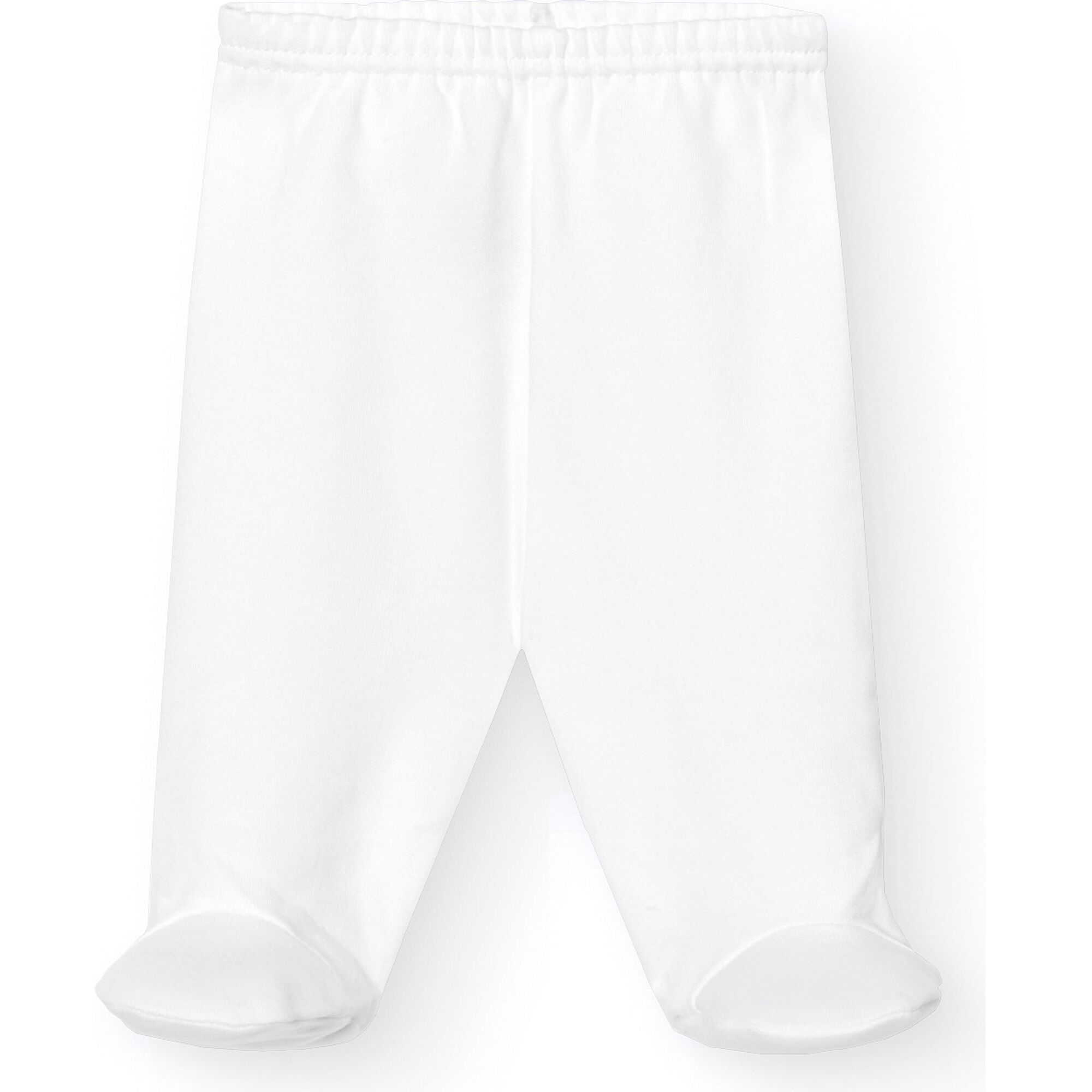 Polaina bebé algodón con pies invierno