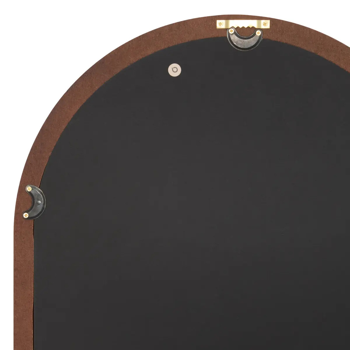 Miroir Homy ovale 35x70cm marron