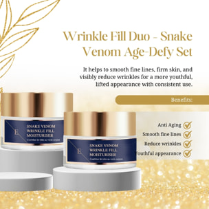 Dúo de cremas de veneno de serpiente