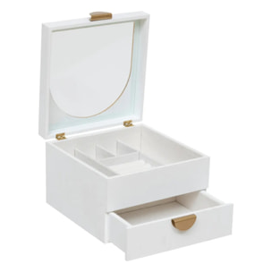 Boîte à bijou "Wild" bois blanc 20x20cm