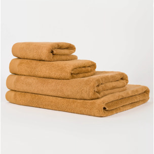 Toalla de baño 400gr doble rizo ocre