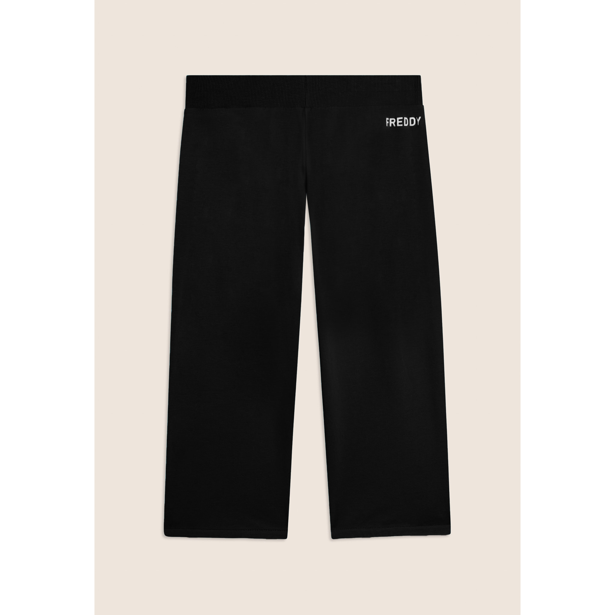 Pantaloni Corsaro con Fondo Stondato e Logo FREDDY