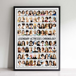 Affiche - Legendary actresses chronology - Olivier Bourdereau