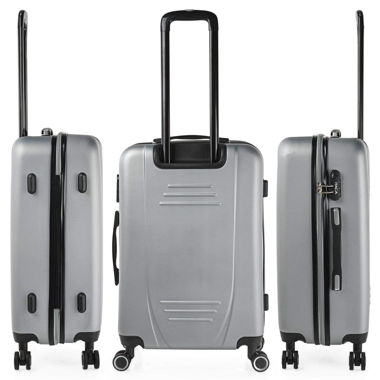 Maleta Itaca Tiber Set De 3 Unidades Plata