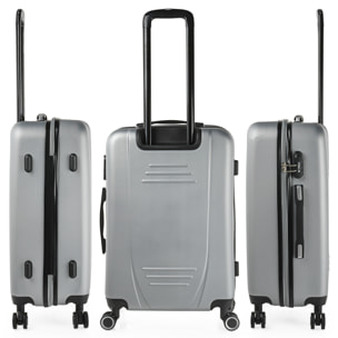 Maleta Itaca Tiber Set De 3 Unidades Plata