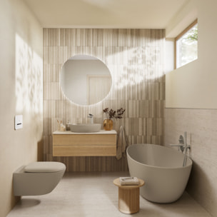 Baignoire ilot Antao quaryl beige