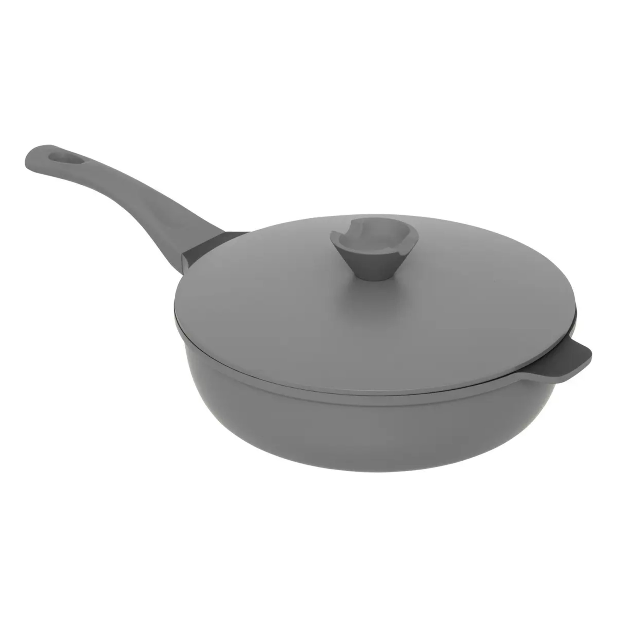 Sauteuse D28cm en fonte d'aluminium gris