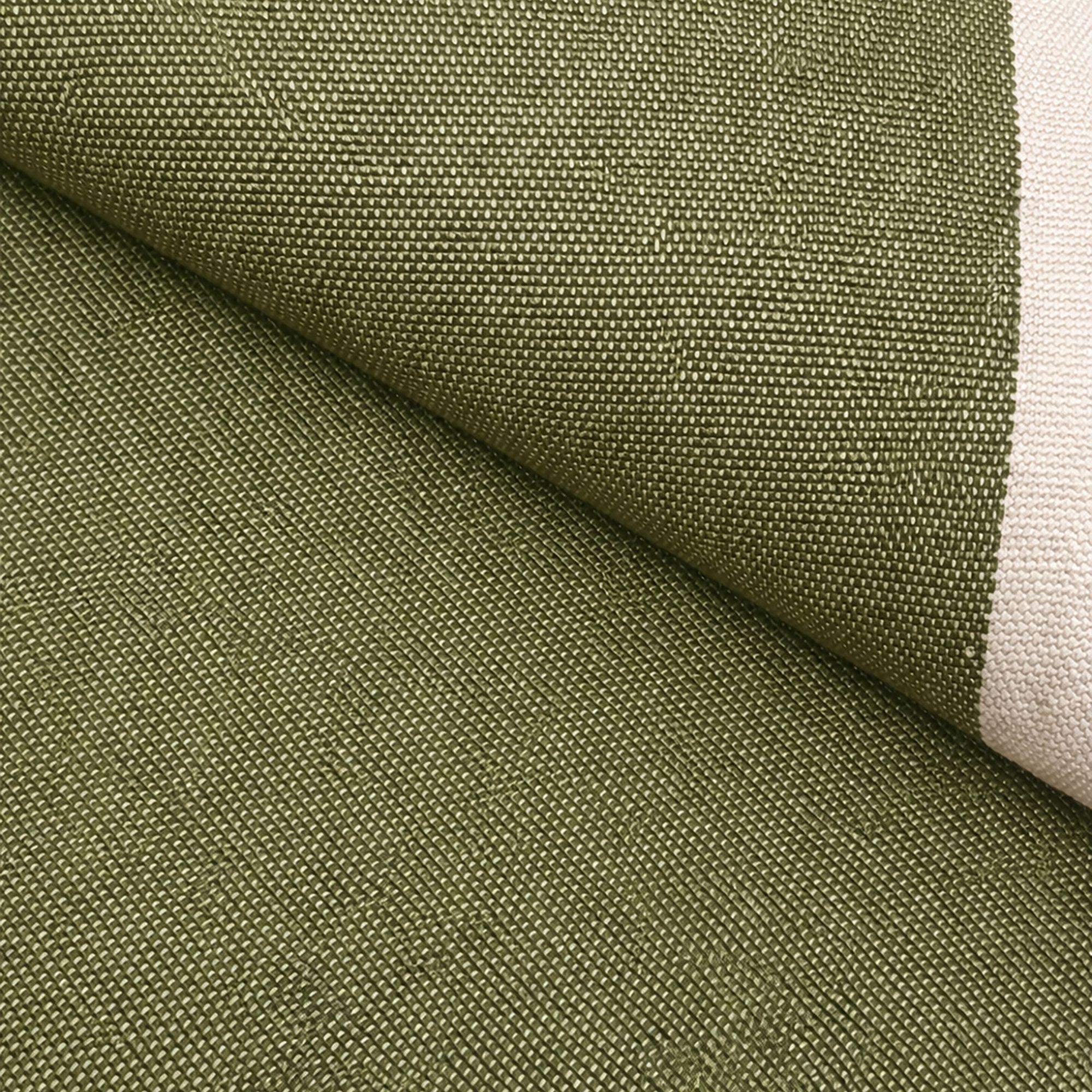 Salon de jardin 4 places en acier et tissu kaki LUIGI